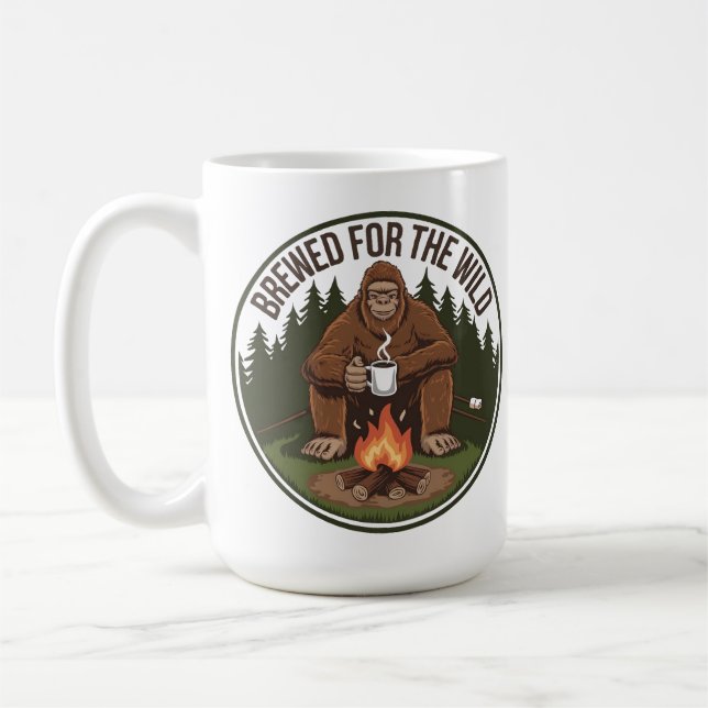 Mug Café de feu de camp de Bigfoot - Brassé pour la na (Gauche)
