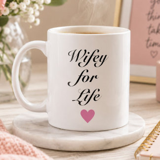 Mug Café de la mariée nouvellement mariée pour la vie