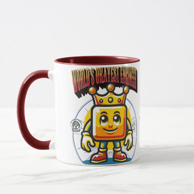 Mug café de l'ingénieur le plus Okayest du monde - (Gauche)