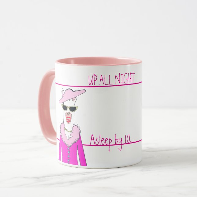 Mug Café de modération Lady Llama (Devant gauche)