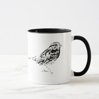 Mug Café de moineau de chanson