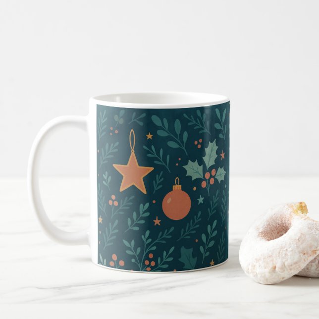 Mug café de Noël 2026 - Fêtes tendance (Avec donut)