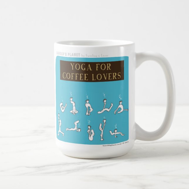 Mug Café de yoga de planète de HP5089 "Harold" (Droite)