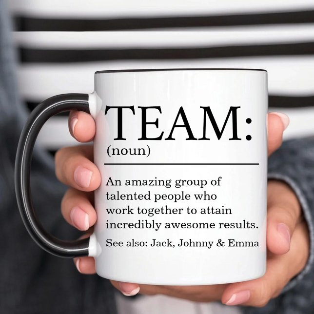 Mug Café Définition d'équipe personnalisée (Créateur téléchargé)