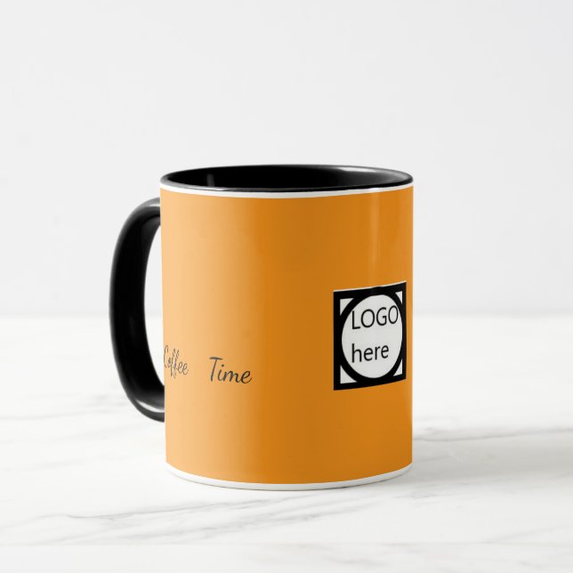 Mug Café Deux Couleurs Promotionnel, Marron (Devant gauche)