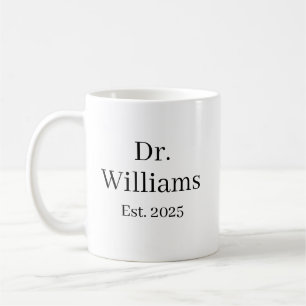 Mug Café Dr Personnalisé, nom Mug Céramique E