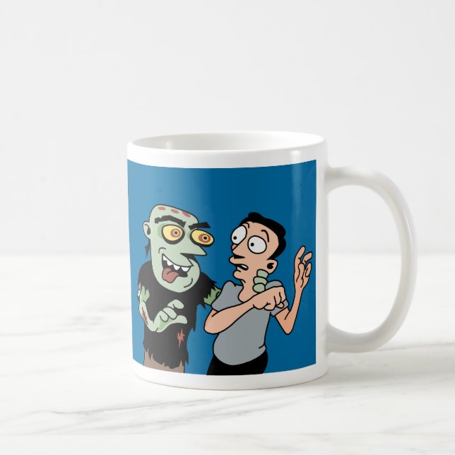 Mug Café drôle de plan d'évasion de zombi (Droite)