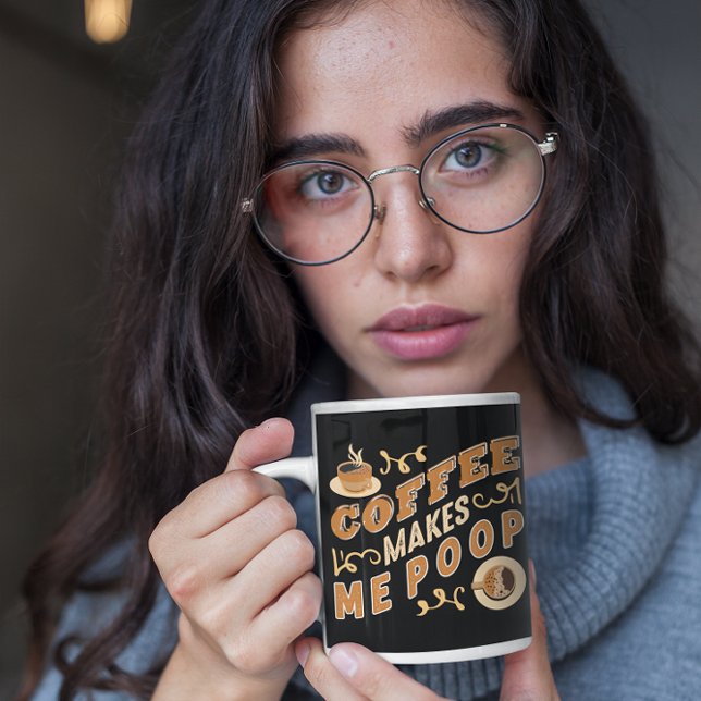 Mug Café Drôle Me Fait Faire Caca  (Créateur téléchargé)