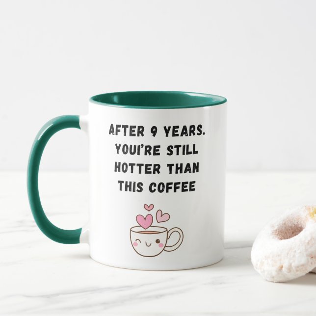 Mug Café du 9e anniversaire (Avec donut)