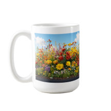 Mug café du jardin fleur sauvage.