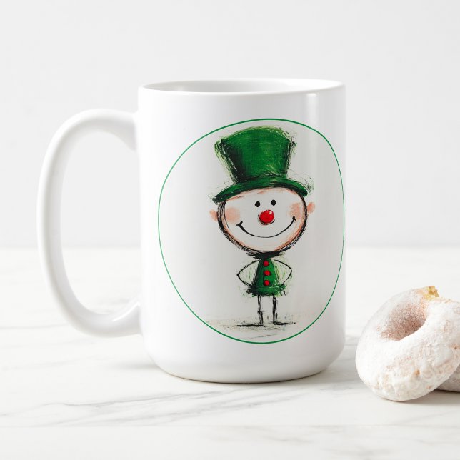 Mug café elf de Noël souriant (Créateur téléchargé)