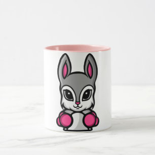 Mug Café en caricature de lapin en boîte mignonne