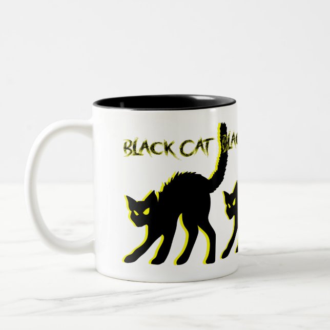 Mug café en chat noir (Gauche)