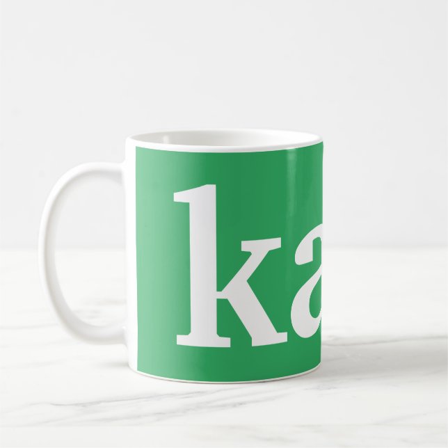 Mug "Café" en espéranto (Gauche)