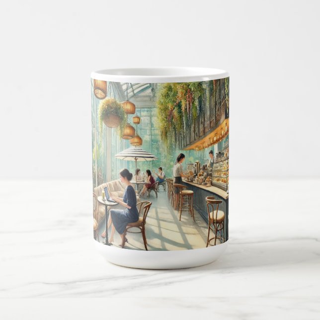Mug Café en peinture aquarelle à Singapour (Centre)