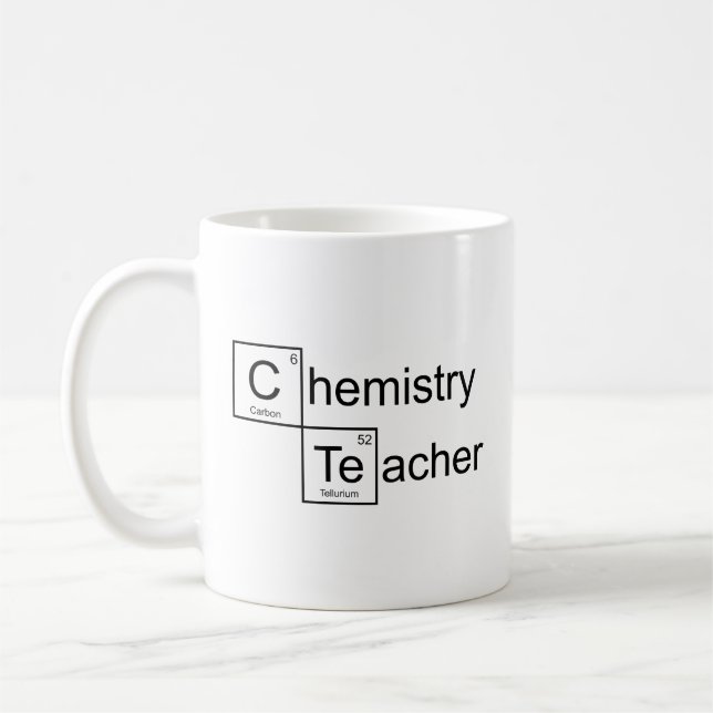Mug café enseignant en chimie (Gauche)