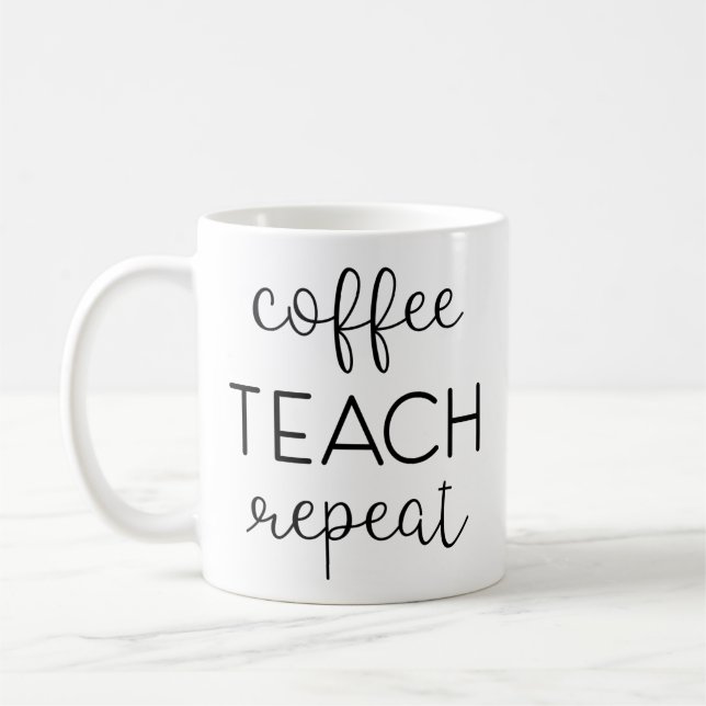 Mug Café. Enseignez. Répétez (Gauche)