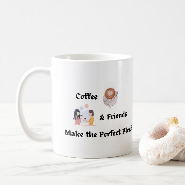 Mug Café et amis font le mélange parfait (Avec donut)