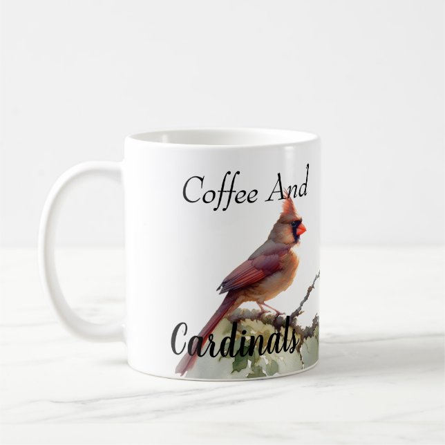 Mug Café et cardinal moderne Reds (Gauche)