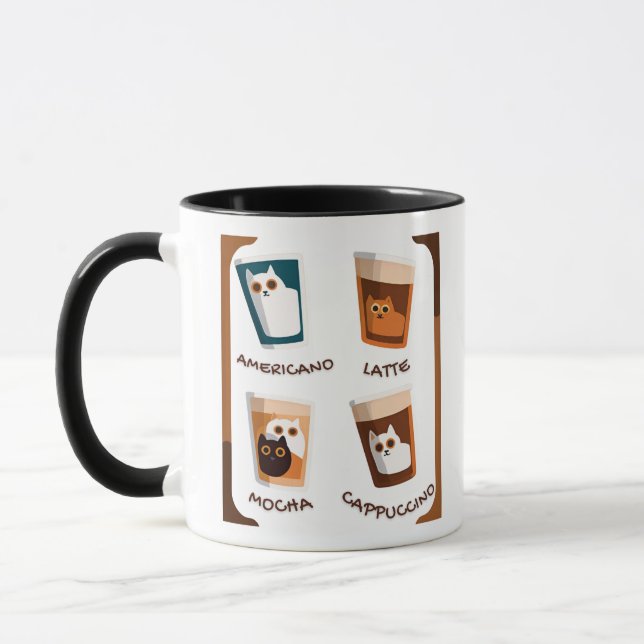 Mug Café et chat (Gauche)