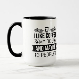Mug Café et chiens anniversaire d'un ami introverti dr