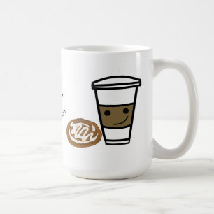 Mug Café et douceur avec une phrase mignonne