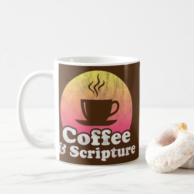 Mug Café et Écriture  (Avec donut)