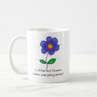 Mug "Café et fleurs rendent tout mieux !"