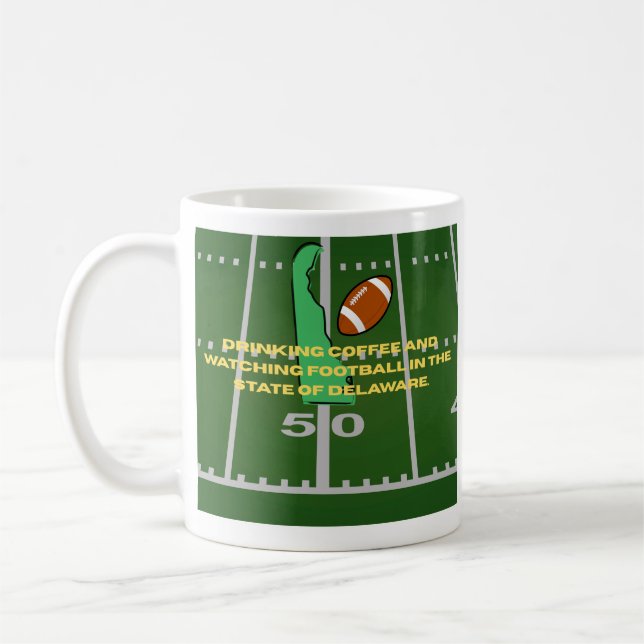 Mug Café et Football dans le Delaware  (Gauche)
