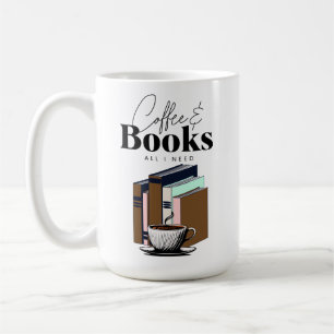 Mug Café et livres est tout ce dont j'ai besoin Vintag