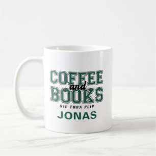 Mug Café et livres Sirotez puis feuilletez Livre gourm