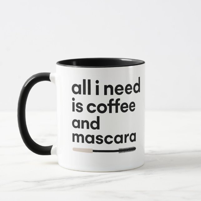 Mug Café et mascara (Gauche)