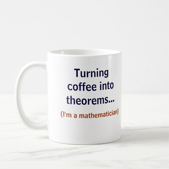 Mug Café et maths (Gauche)