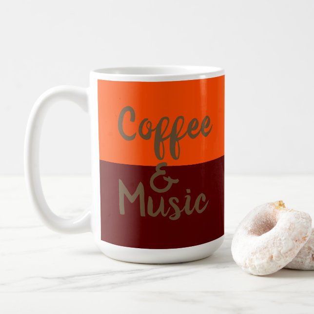 Mug Café et musique cool (Avec donut)