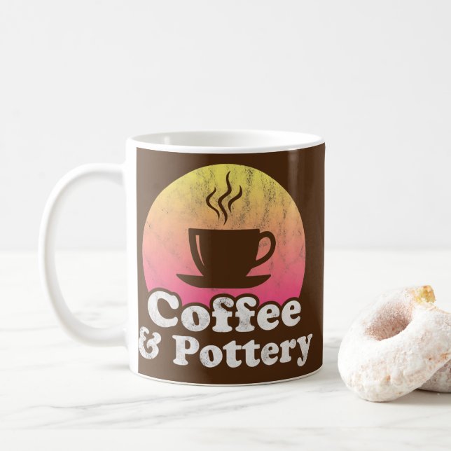 Mug Café et poterie  (Avec donut)