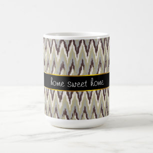 Mug Café et Sage iKat ZigZag Motif