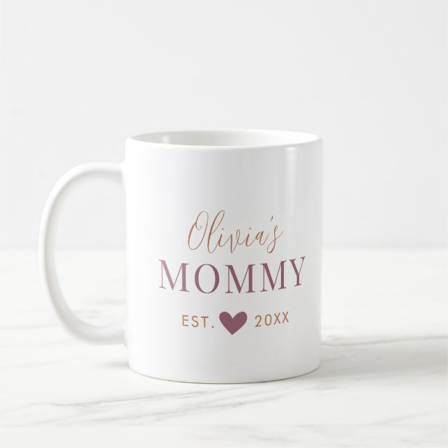 Mug café établi sur mesure maman (Gauche)