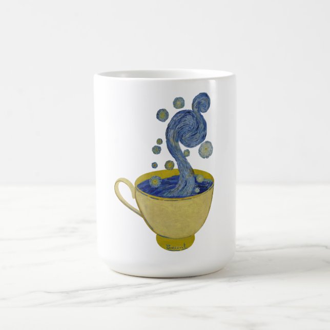 Mug Café étoilé, Nuit étoilée - Vincent Van Gogh Two (Centre)