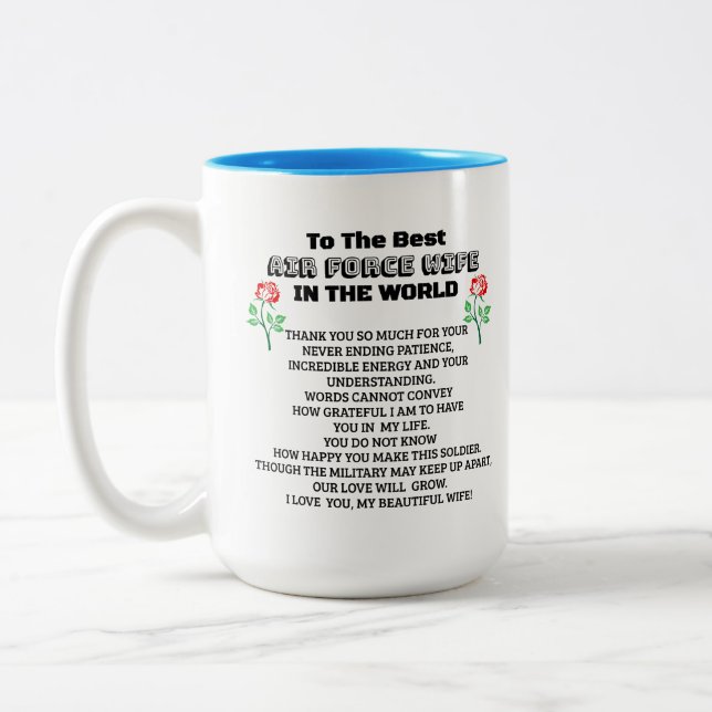 Mug café femme de la Force aérienne (Gauche)