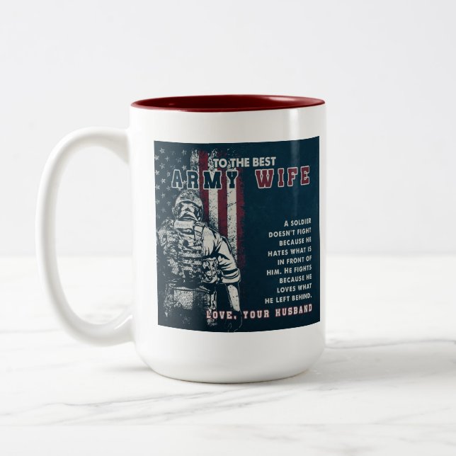Mug café femme de l'armée (Gauche)