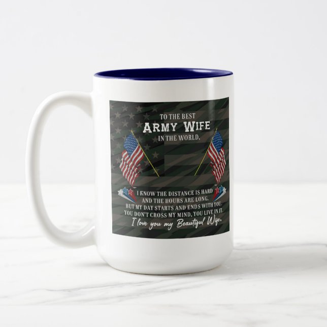 Mug café femme de l'armée (Gauche)
