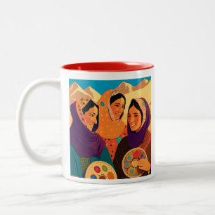 Mug café femmes afghanes, Darya, Coloré, Paruline