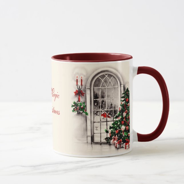 Mug café fenêtre de Noël (Droite)