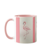 Mug café Flamant rose rose