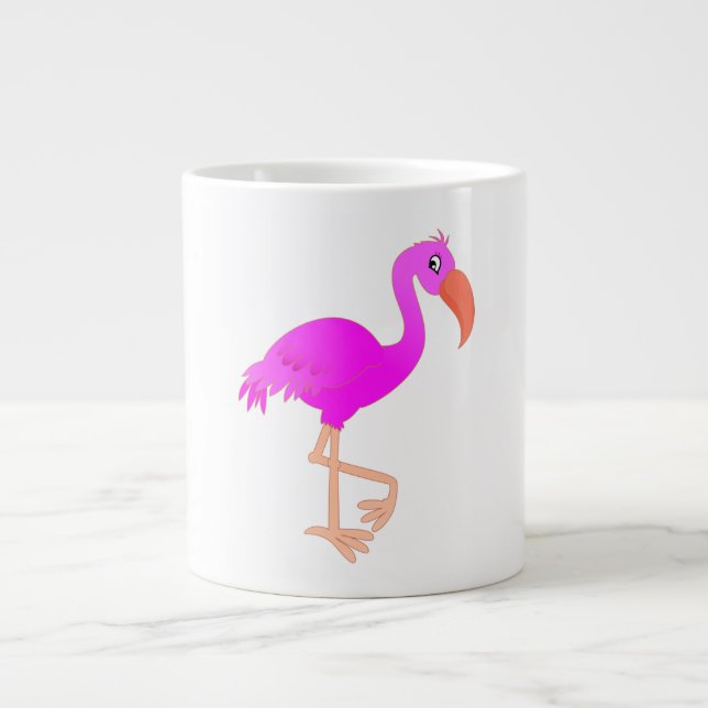 Mug café Flamant rose rose (Devant)