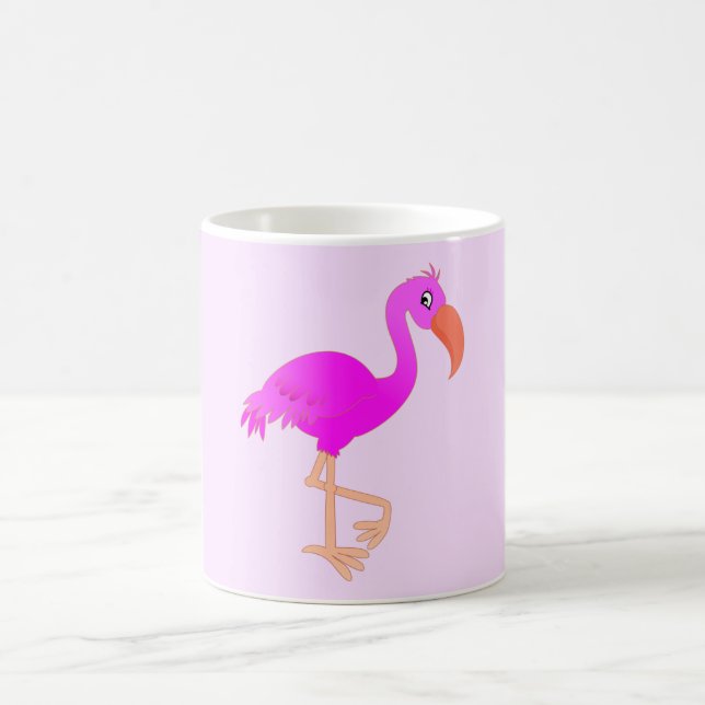 Mug café Flamant rose rose - Choisir les couleurs (Centre)