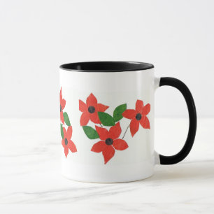 Mug café Fleurs Rouges - Puissance Fleur