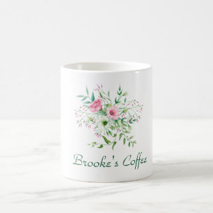 Mug Café floral fillette