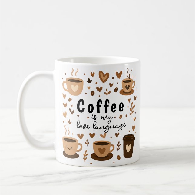 Mug Café glacé Cadeau tendance Lover (Gauche)