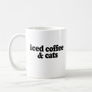 Mug café glacé et chats